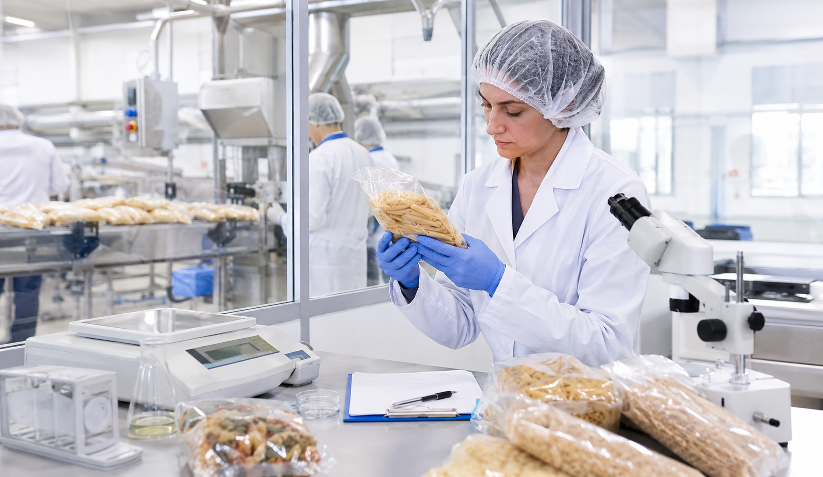 Kontrola jakości produktów spożywczych w zakładzie przetwórczym